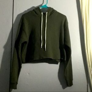Cropped Green Wild Fable Hoodie